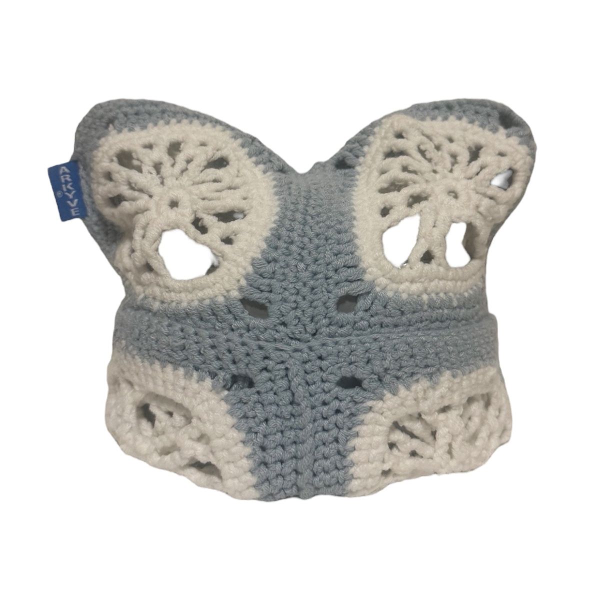 FROSTED TREE CHROCHET CAT HAT