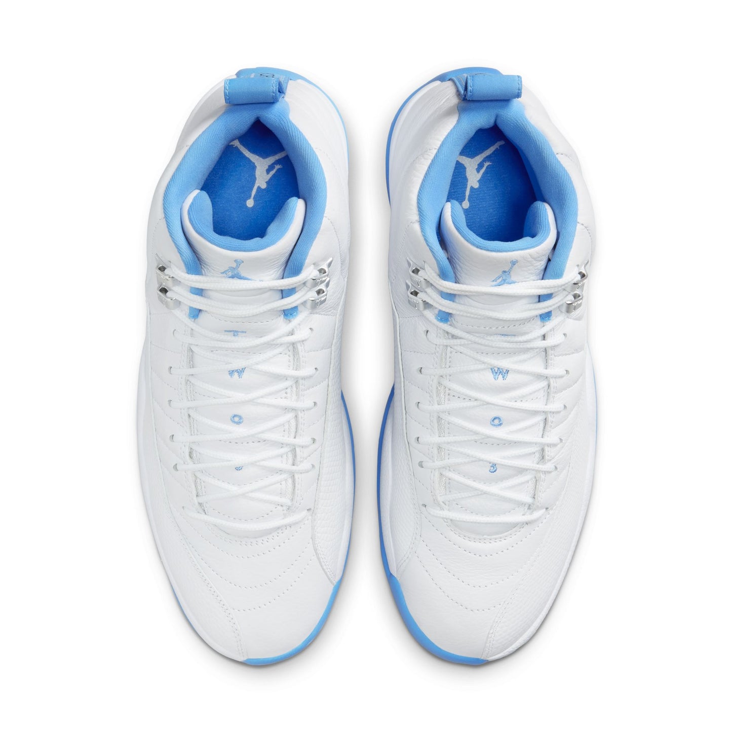AIR JORDAN 12 RETRO "WHITE AND UNIVERSITY BLUE"