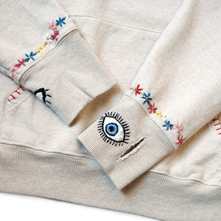 SWT KNIT HOODIE (SPEAKEASY EMBROIDERY)
