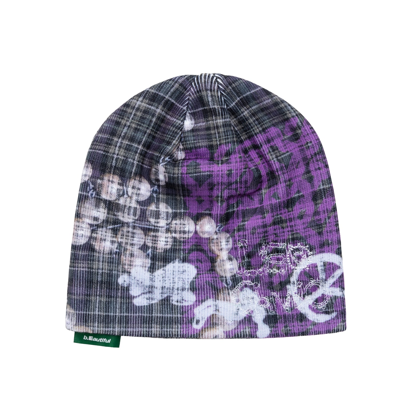 b.Eautiful x LEO GON'DO PLAID BEANIE