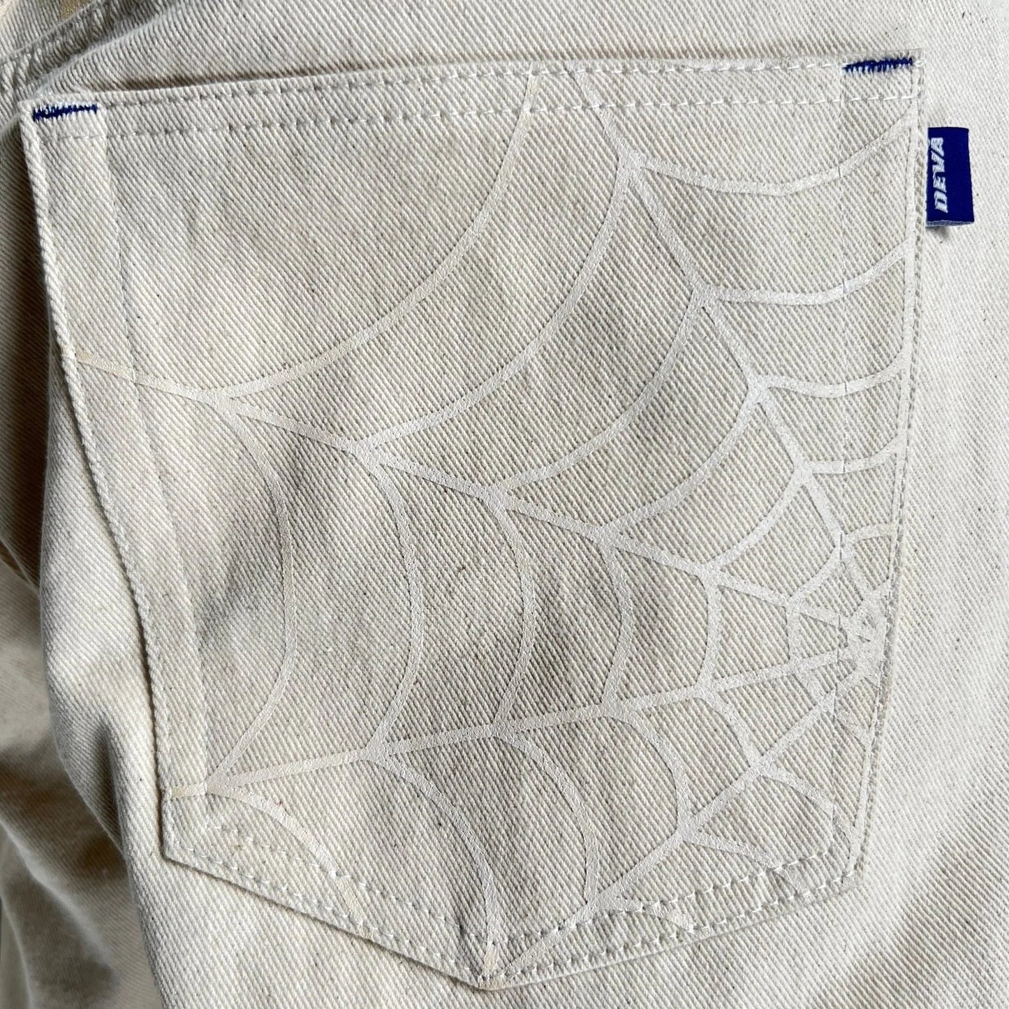 ECRU DENIM PANTS