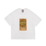 CROCHET WINE LABEL WHITE T-SHIRT