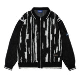 STAX L/S BRUSHED KNITTED ZIP UP POLO