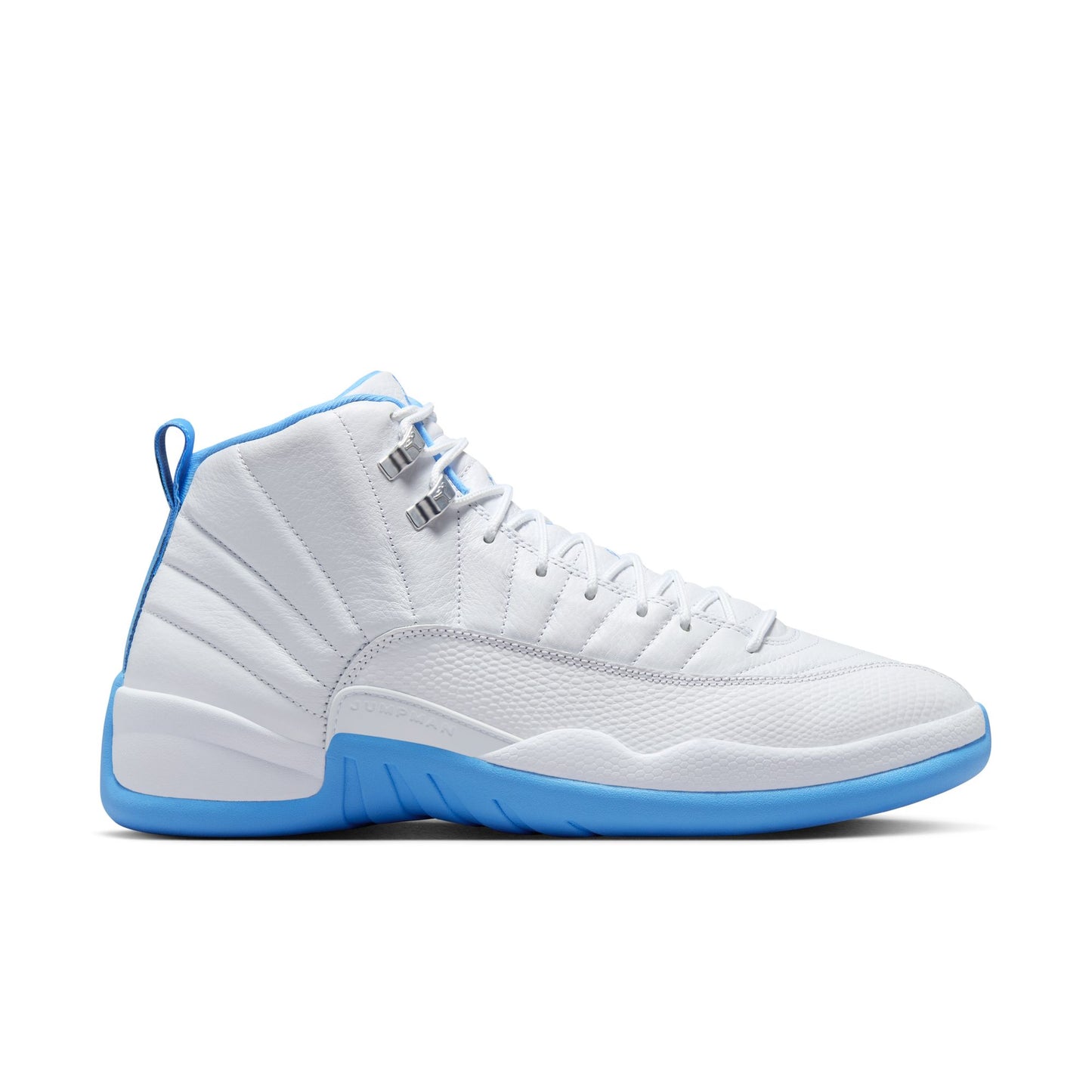 AIR JORDAN 12 RETRO "WHITE AND UNIVERSITY BLUE"