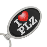 I <3 PLZ KEYRING