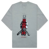 BONES II OVERSIZED TEE CEMENT