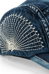 10OZ IDG X IDG DENIM CAMP CAP (FUROSHIKI EMBROIDERY) INDIGO