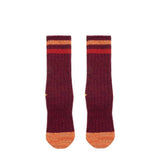 Kapital Socks BURGUNDY / O/S 60YARNS GRANDRELLE IVY SMILIE HEEL-HOLD SOCKS