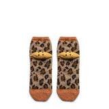 Kapital Socks ORANGE / O/S 84 YARNS RAINBOW HAPPY HEEL LEOPARD ANKLE SOCKS