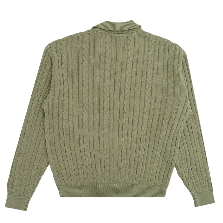 RIVERVIEW KNIT LS POLO SWEATER