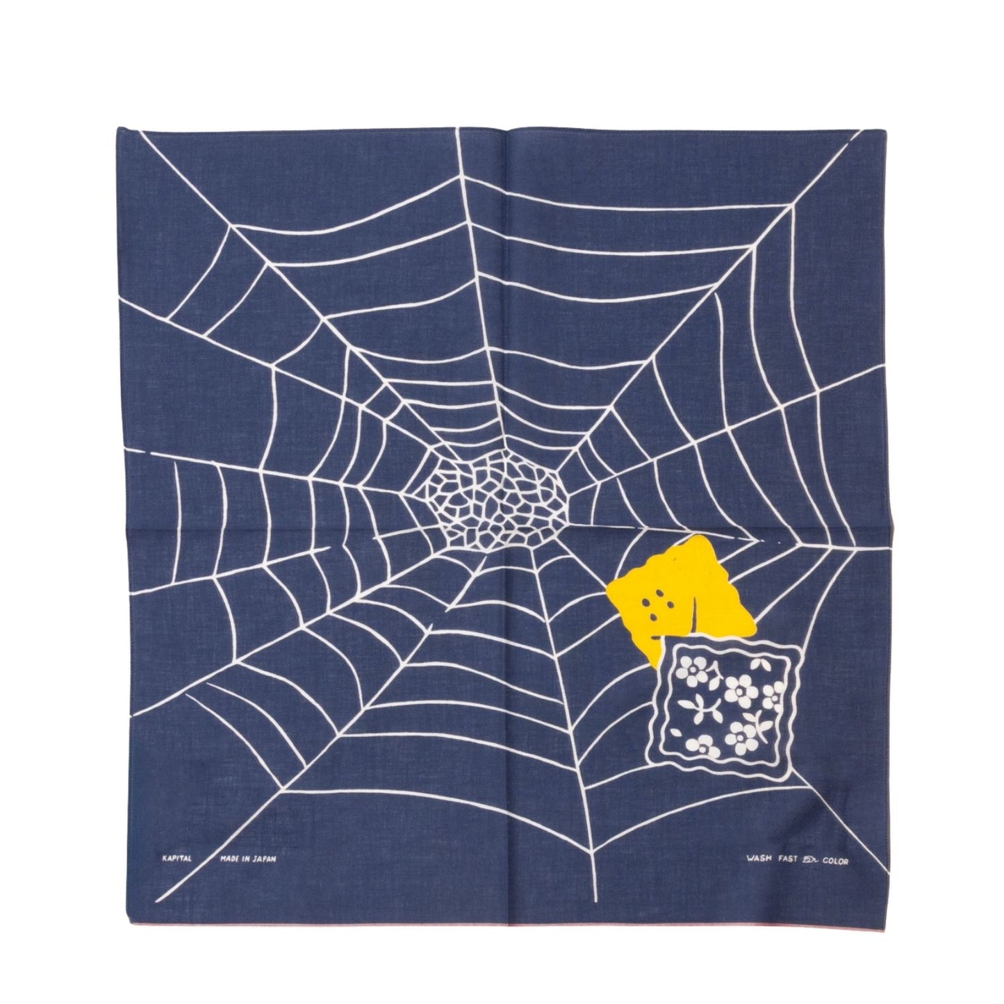 FASTCOLOR SELVEDGE BANDANNA (SPIDER PECKISH RAINBOWY)