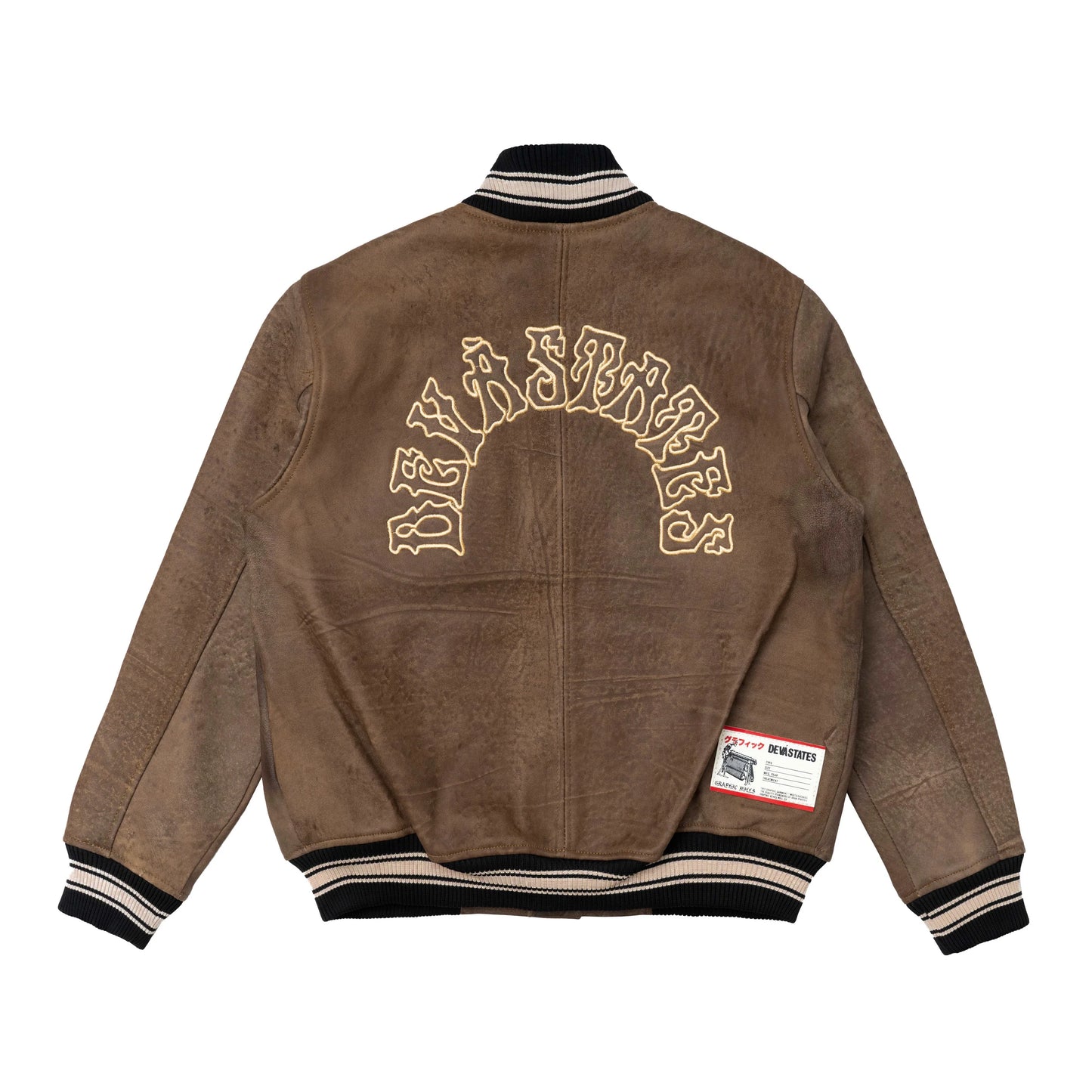 DECREE LEATHER STADIUM JACKET