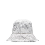 Comme des Garçons Shirt Headwear WHITE / O/S CROCHET-KNIT BUCKET HAT