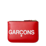 Comme des Garçons Wallet Wallets & Cases RED / O/S HUGE LOGO