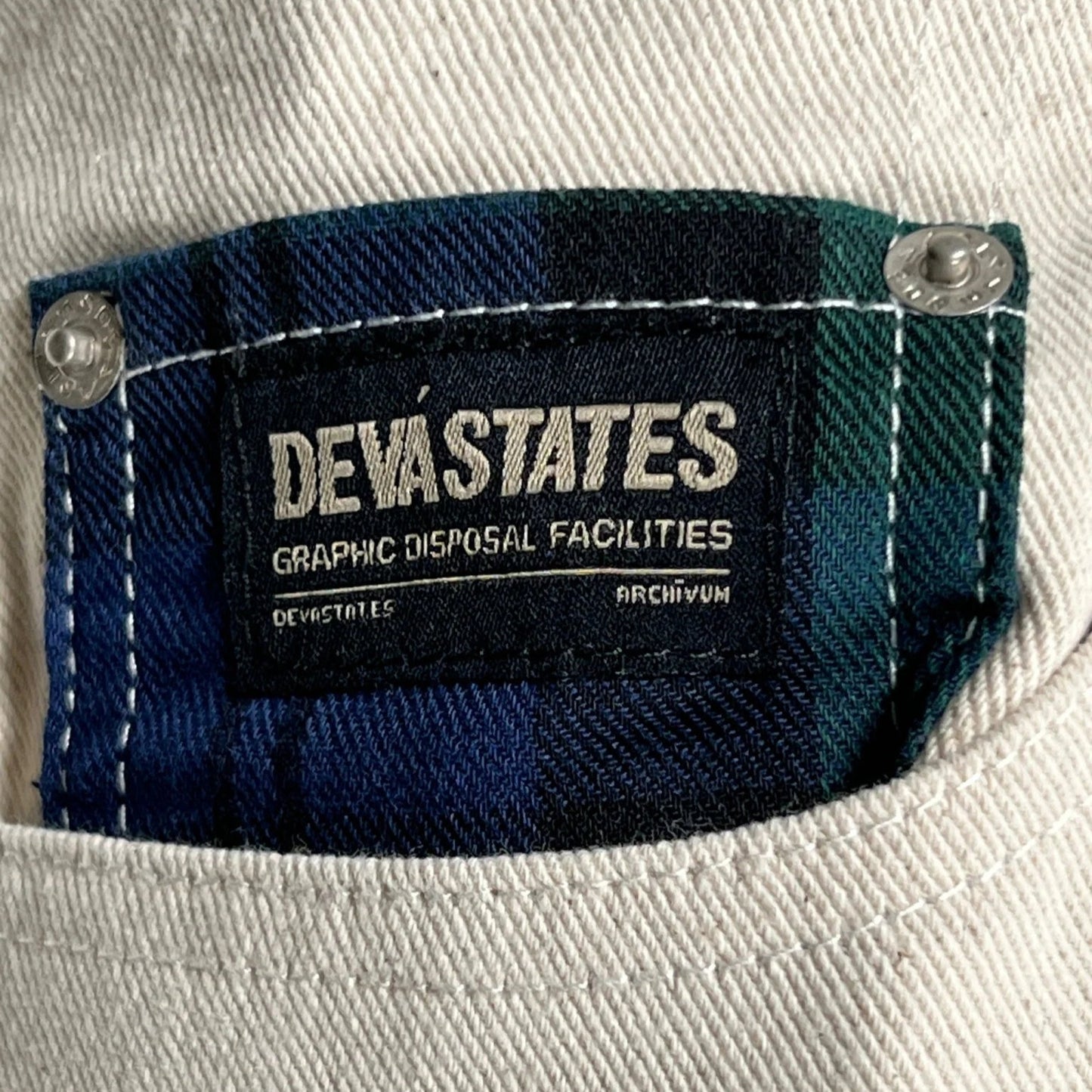 ECRU DENIM PANTS
