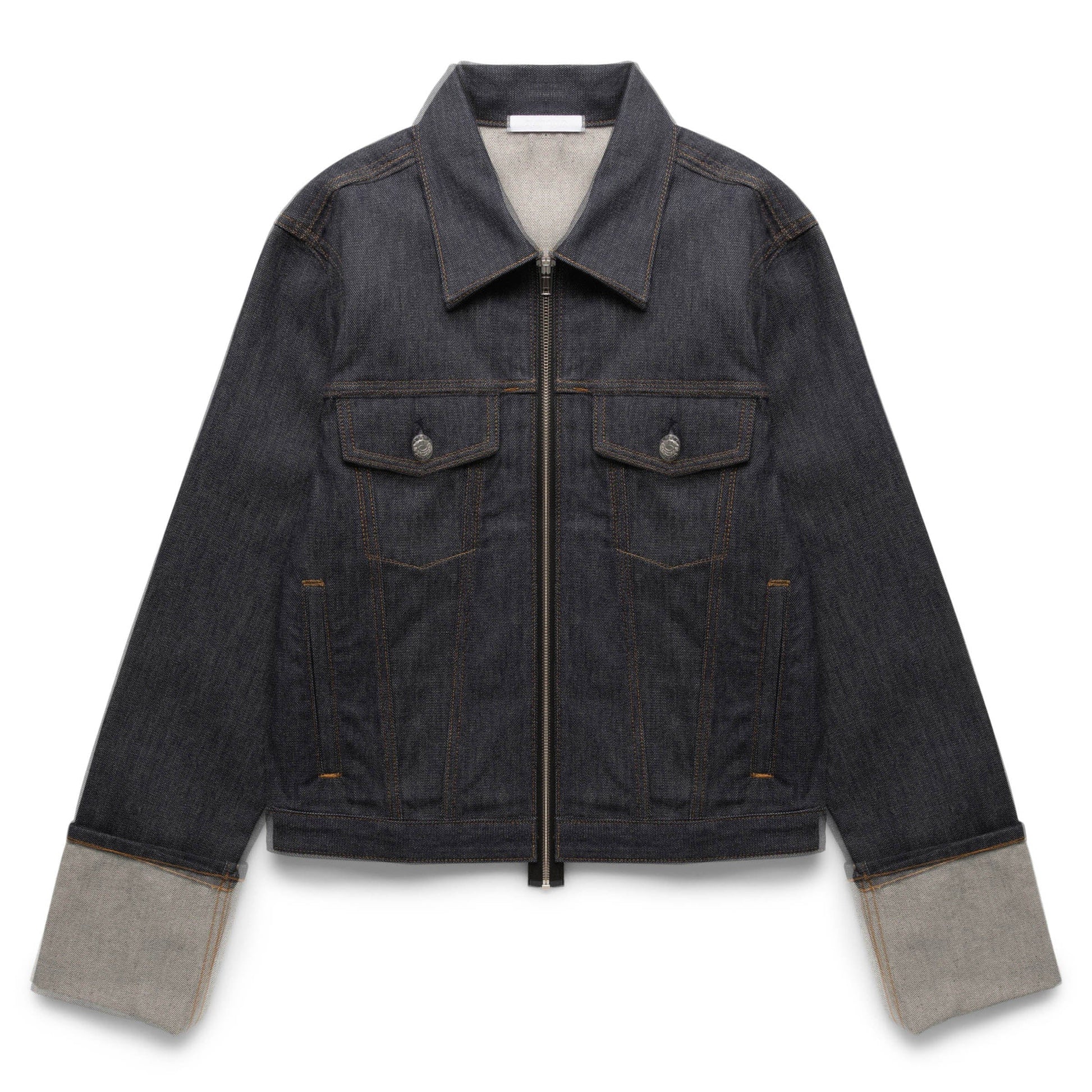 Helmut Lang Outerwear CUFFED DENIM TRUCKER JACKET
