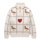 Human Made Knitwear ANIMAL HALF-ZIP KNIT SWEATER
