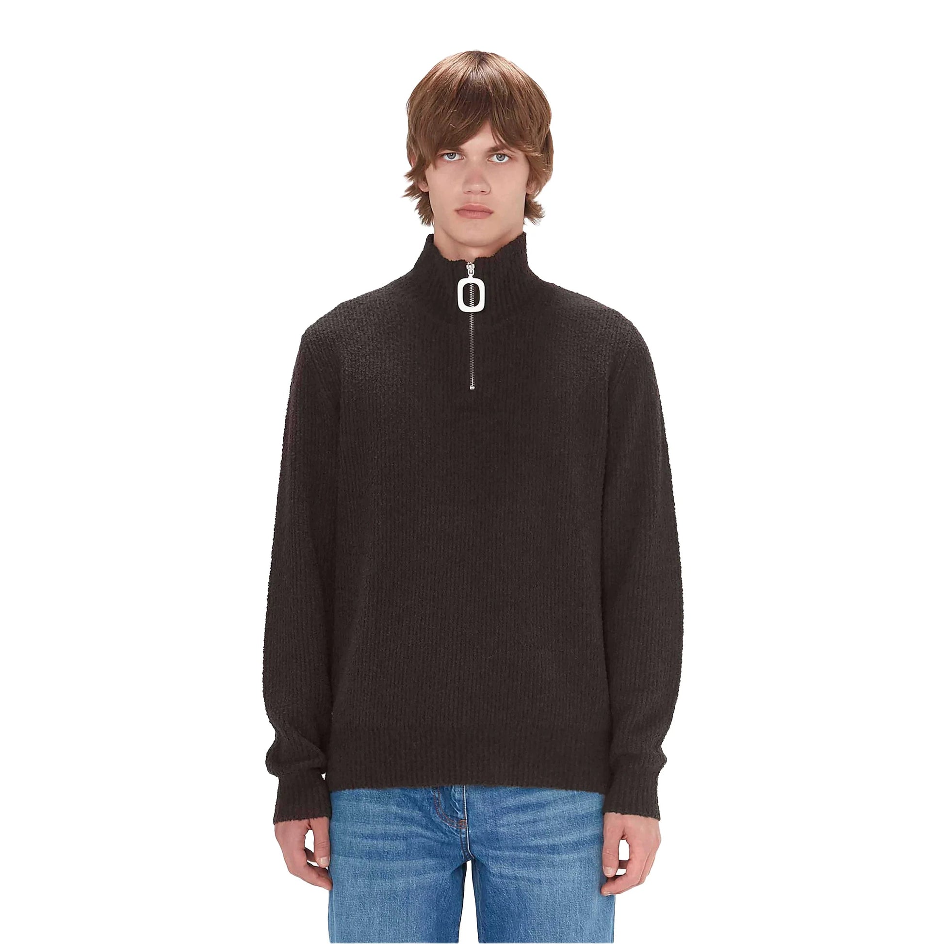 JW Anderson Knitwear BOUCLE HENLEY JUMPER