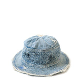 Kapital Headwear IDG / O/S 11.5OZ DENIM THE OLD MAN AND THE SEA HAT (CRASH REMAKE)