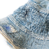 Kapital Headwear IDG / O/S 11.5OZ DENIM THE OLD MAN AND THE SEA HAT (CRASH REMAKE)