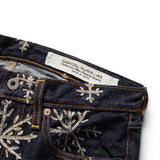 Kapital Bottoms 14OZ DENIM SNOW EMBROIDERY 5P TH STRAIGHT