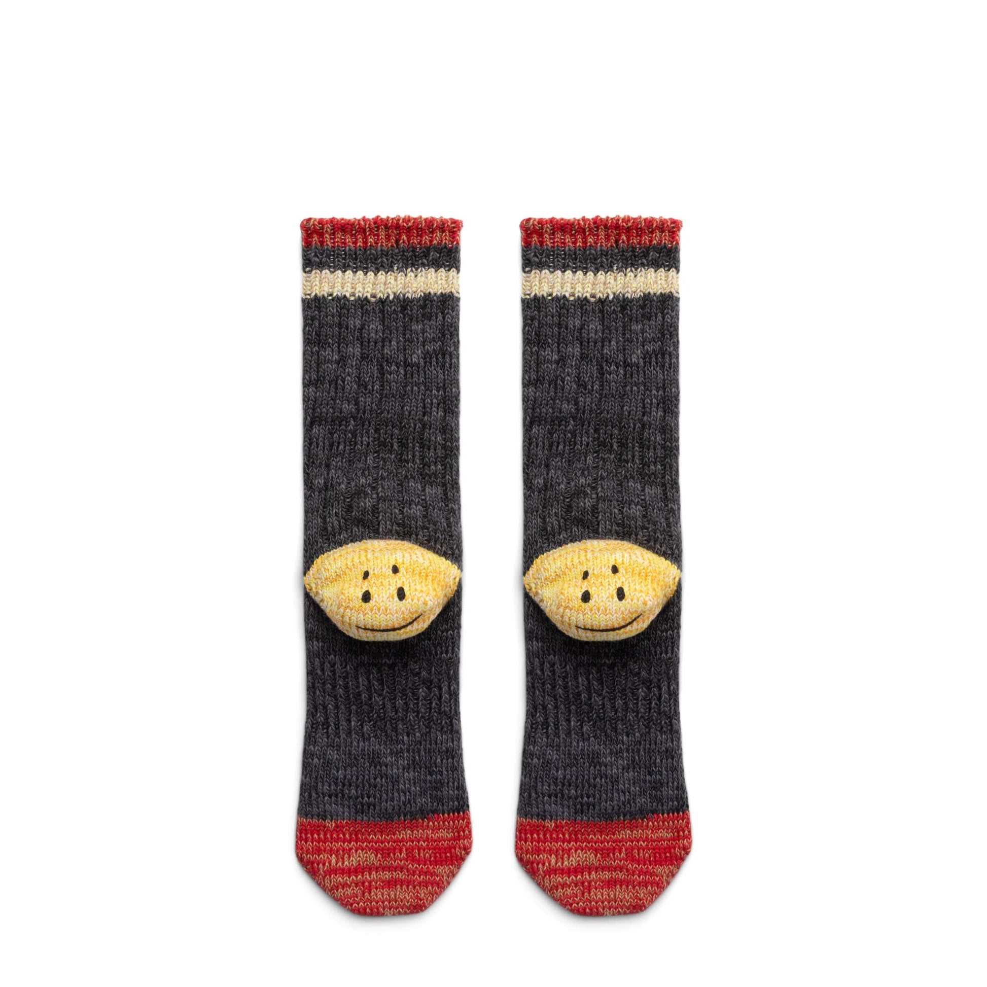 Kapital Socks GRAY / O/S 60 YARNS IVY RAINBOWY HAPPY HEEL HOLD SOCKS