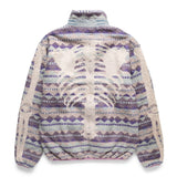 Kapital Outerwear ASHLAND STRIPE & BONE FLEECE ZIP BLOUSON
