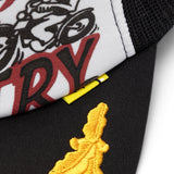 Kapital Headwear WHITE/BLACK / O/S KOUNTRY RACER TRUCK CAP