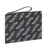 Kenzo Wallets & Cases BLACK / O/S KENZOGRAM LARGE CLUTCH