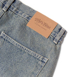 DOUBLE KNEE FLARED DENIM