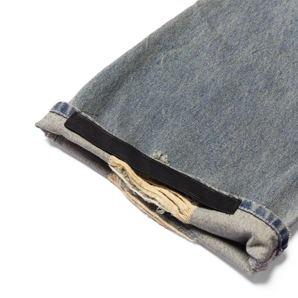 DOUBLE KNEE FLARED DENIM
