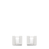 Tom Wood Jewelry 925 STERLING SILVER / O/S SQUARE HOOPS SMALL
