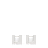 Tom Wood Jewelry 925 STERLING SILVER / O/S SQUARE HOOPS SMALL