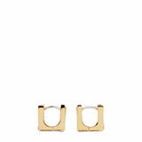 Tom Wood Jewelry 925 STERLING SILVER/9K GOLD / O/S STEP HUGGIES DUO