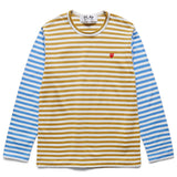 Comme des Garçons Play T-Shirts BI-COLOUR STRIPED MEN'S T-SHIRT