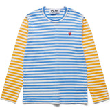 Comme des Garçons Play T-Shirts BI-COLOUR STRIPED MEN'S T-SHIRT