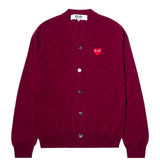 Comme des Garçons Play Knitwear RED HEART PLAY CARDIGAN