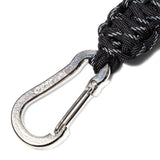 DSPTCH Odds & Ends BLACK 3M/STEEL / O/S BRAIDED KEY CHAIN